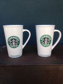 2 NEW 2006 Starbucks 16oz Coffee Mugs, (Collectibles Household)