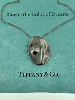 Tiffany & Co~Peretti~Sterling~Virgo Lrg Zodiac Necklace Pendant Charm 28" Chain