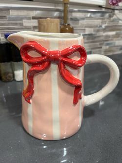 Bow Ceramic Pitcher