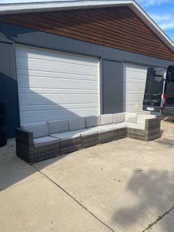 Wicker patio set