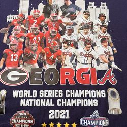 GEORGIA CHAMPIONSHIPS-TShirt-Size XL-Rare-Highly Collectible