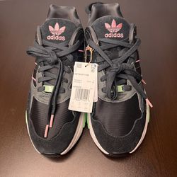 NWT Adidas Retropy F90 Sneakers Black Pink Green Size 9.5 HP8025 Shoes
