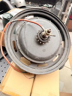 USED 48V 500W E-Bike Rear Hub Motor with Wheel Rim