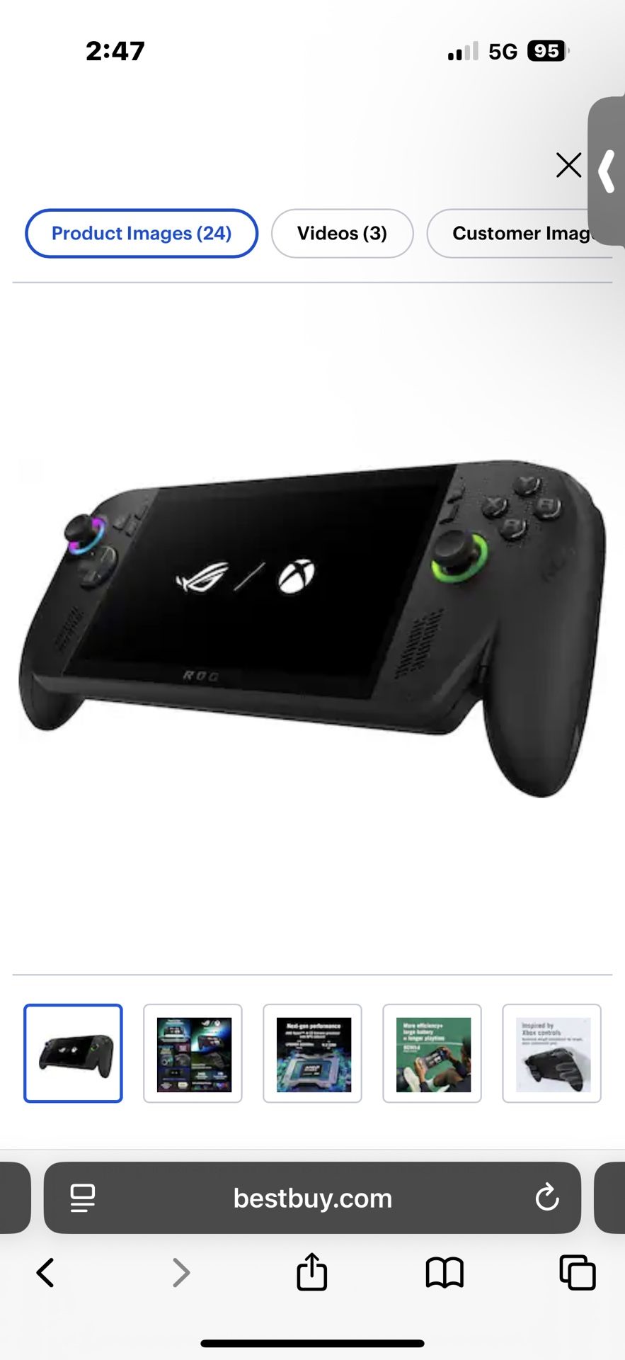 Rog Ally X Handheld Console Pc