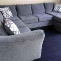 Brand New Artisanal Charcoal Grey 3pc Sectionals  (Available In 5 Other Colors)