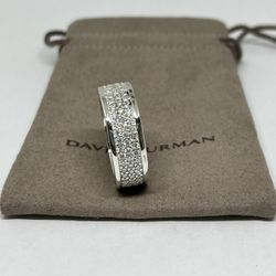David Yurman 3 Row Streamline Diamond Ring
