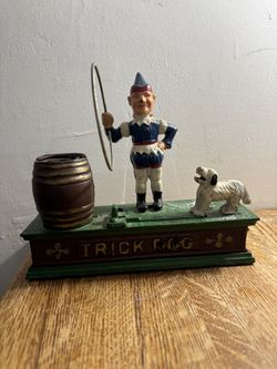 Trick Dog Reproduction Coin Bank 