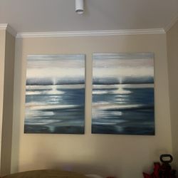 Hand Painting Wall Art Both $50