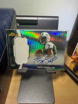 2013 Geno Smith Topps Finest Rookie Patch Auto Prizm Refractor /25 #RAP-GS RC