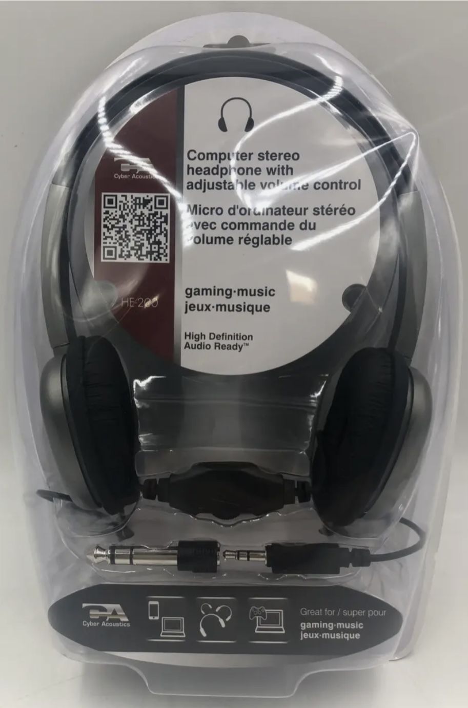 Cyber Acoustics Headphones 