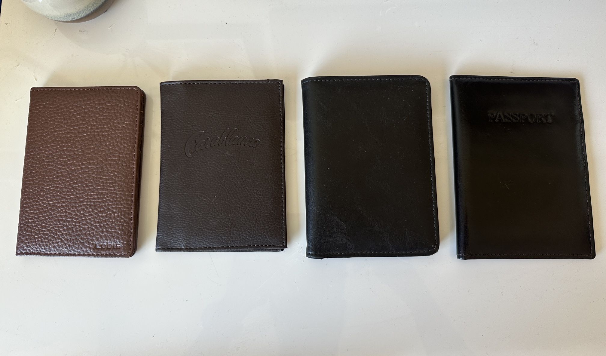 Assorted leather passport holders