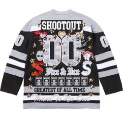 Supreme Shoot Out Fire & Ice Black Hockey Jersey 