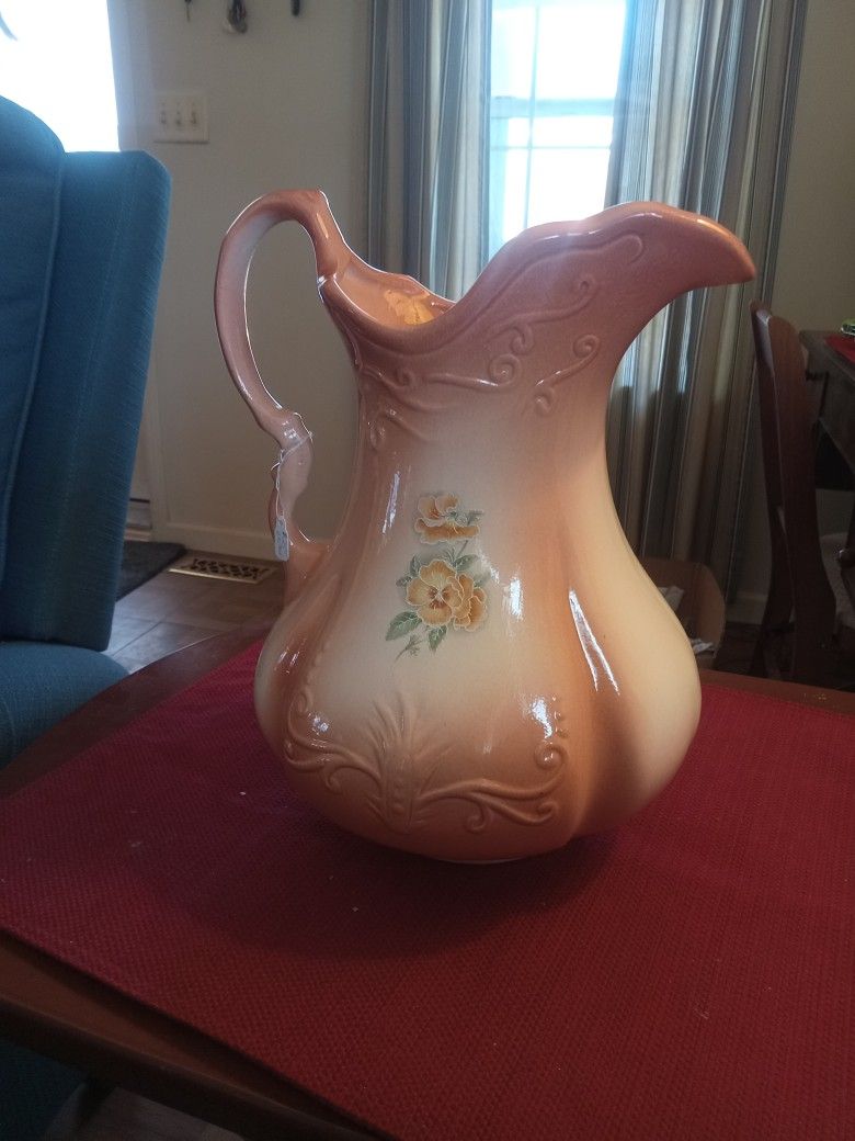 Vintage Iron stone water pitcher