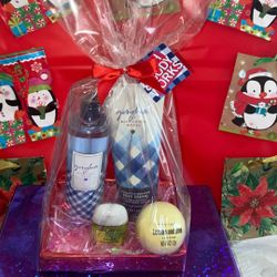 Merry Christmas Gingham Gift Set 