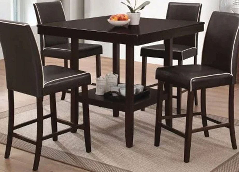 5PC Counter Height Dining Set – Stylish & Space-Saving