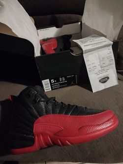 Jordan 12 Flue Game 2016 Released Size 5y New