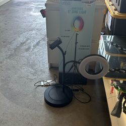 2 Ring Lights Brightness And Color Changing 