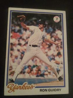1970's Topps Baseball Card RON GUIDRY