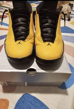 Air Jordan 14 Size 10.5 Yellow Ferrari