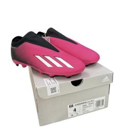 Adidas X Speedportal.3 LL FG J Soccer Cleats Pink/Black Youth Size 4 NIB