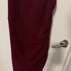 Burgundy Bodycon Party dress