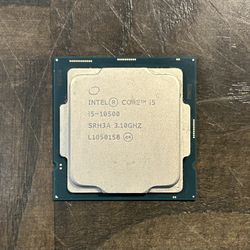 Intel CPU Core i5 i5-10500 10th gen. Comet Lake FCLGA 1200 12MB cache 3.1 Ghz 6 Cores 12 Threads for AIO, desktop computer