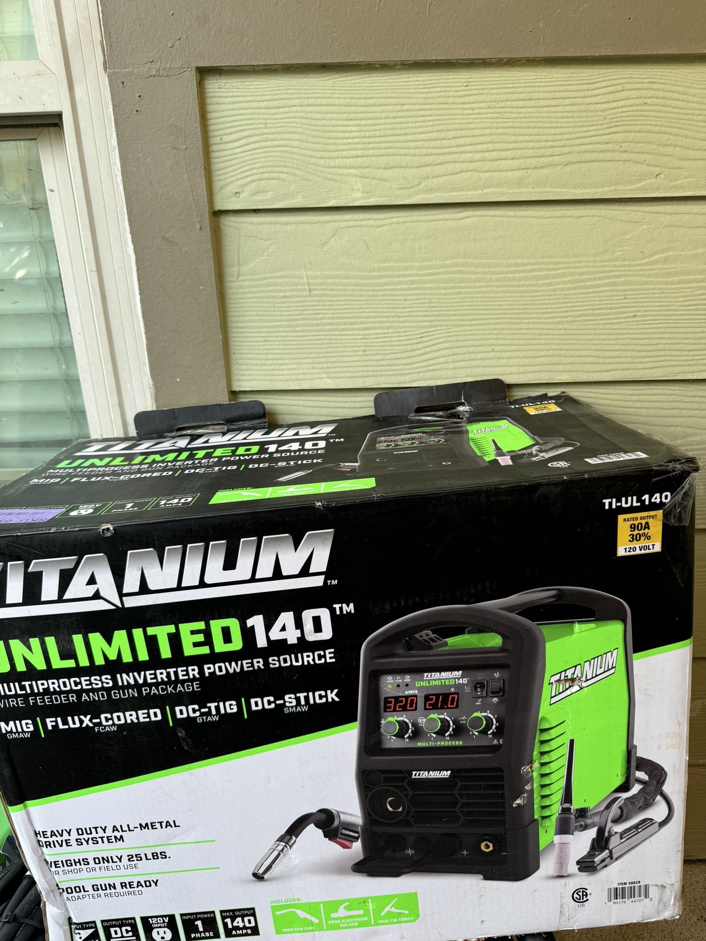 TITANIUM UNLIMITED 140 Professional Multi-Process Welder with 120V Input