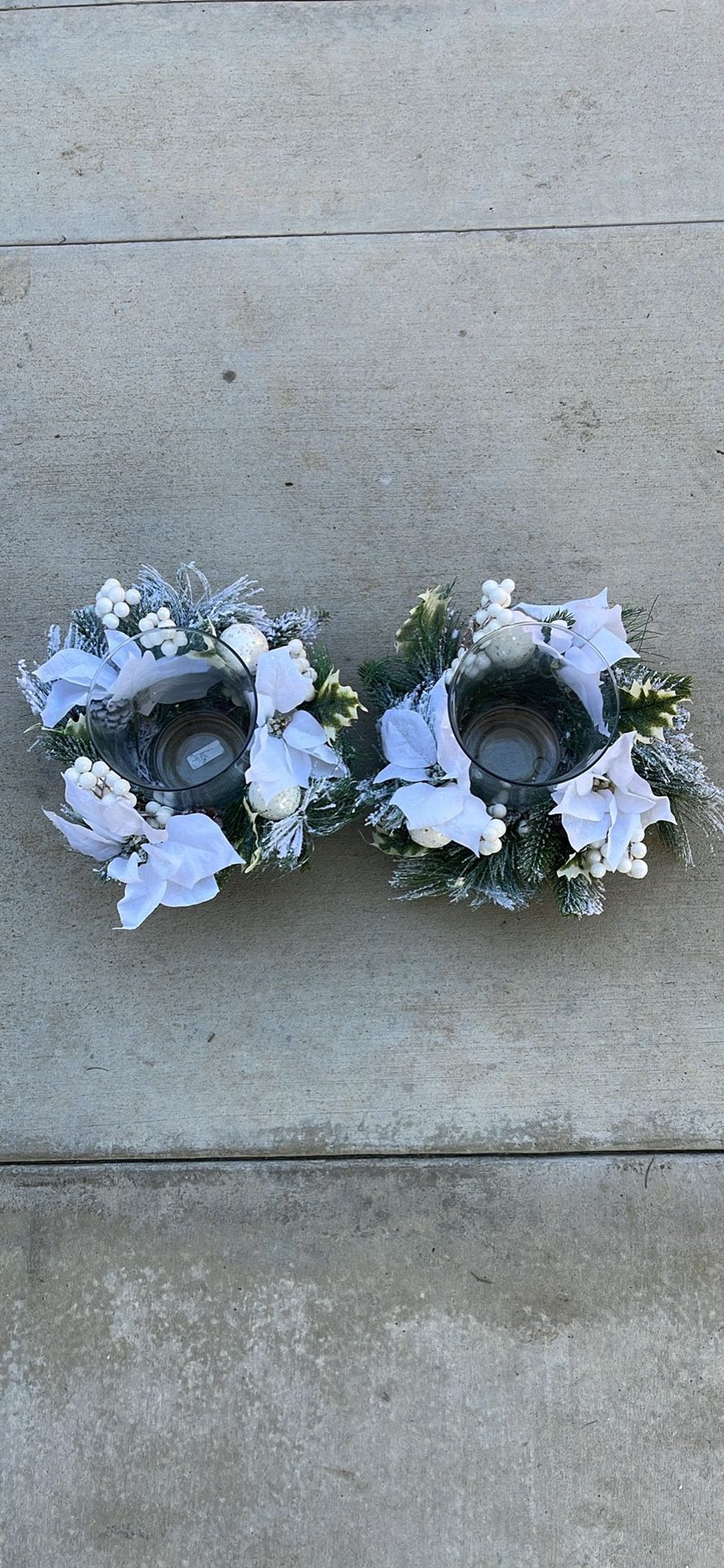 Christmas candle holders 