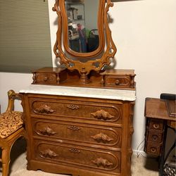 Marble Top Vanity Dresser