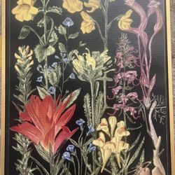 Colleen Karis Designs Botanical Dream Artwork, Black, red, yellow 