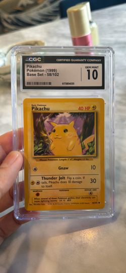 Pokemon base set pikachu Cgc 10