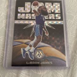 Lebron James 2021-22 Panini Mosaic Jam Masters # 1 Silver Mosaic Prizm