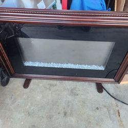 Wall mounted fireplace with heater Multi Color