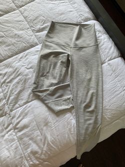 Lululemon leggings white//grey Size 4