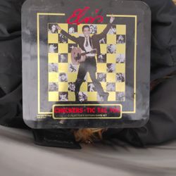 Collectable Elvis Checkers +Tic Tac Toe