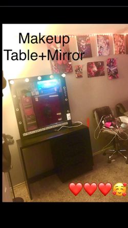 Vanity Make Up Table And Mirror