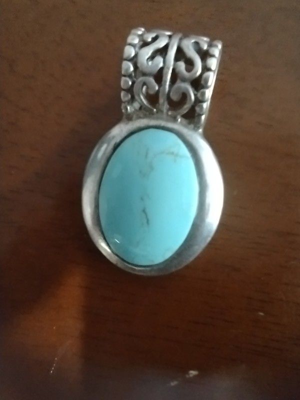 Turquoise Sterling Silver Pendant