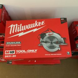Milwaukee, M 18 Seven 1/ 4Th Inch Circular Saw To Only Brand New In Box And The Price Is