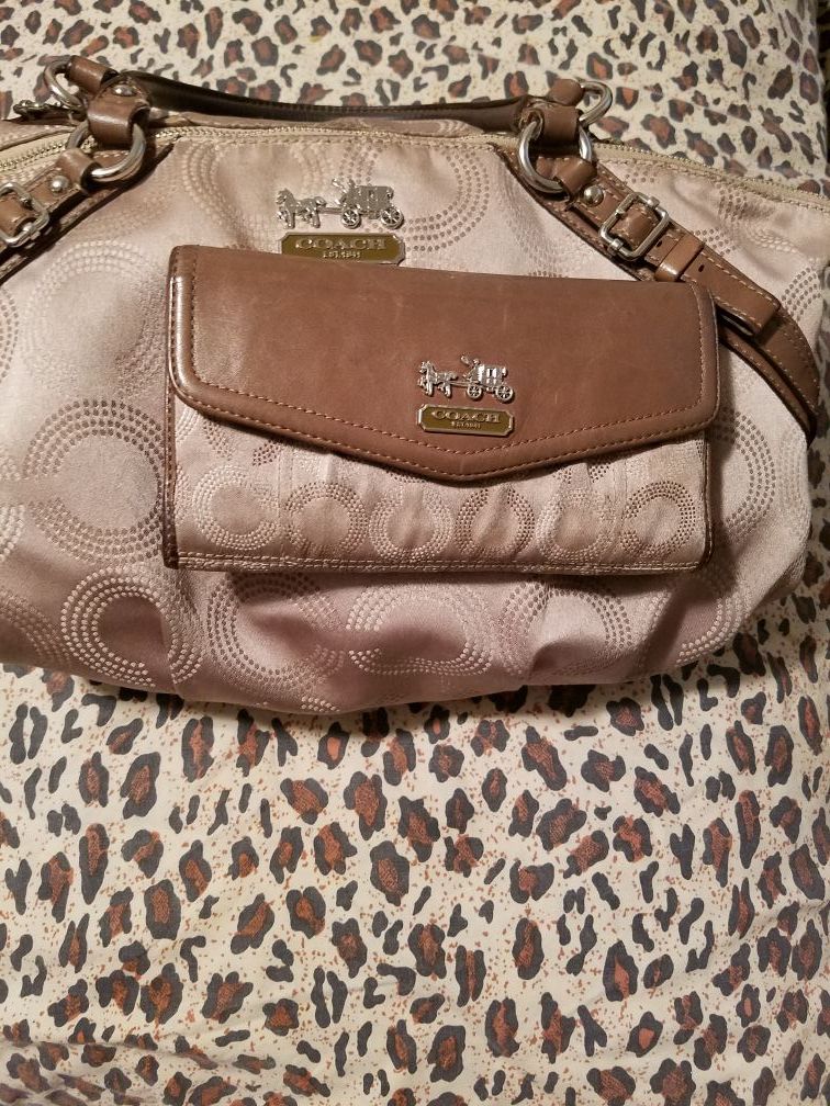 Authentic Coach purse and wallet