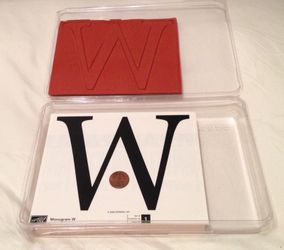 New Stampin Up Monogram W or M Huge Craft Stamp
