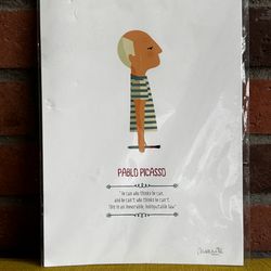 Signed art print of Picasso