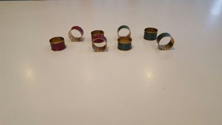 Enameled Napkin Rings
