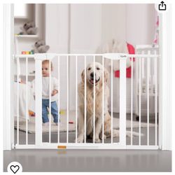 29.5" to 48.8" Extra Wide Walk Through Pet Gate, Auto Close Safety Baby Gate