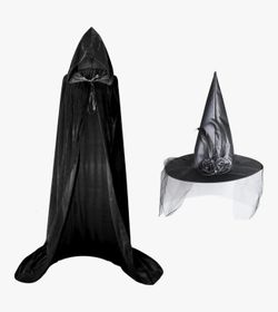 Witch Light up Hat and Cape
