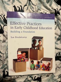 Effective practice in early childhood education textbook