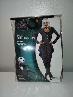 The Nightmare Before Christmas Jack Skellington Adult Small Costume Brand New