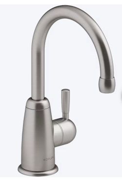 Kohler Wellspring Vibrant Stainless Single Handle Deck-mount Bar and Prep Kitchen Faucet