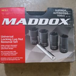 Universal Locking Lug Removal Socket Set
