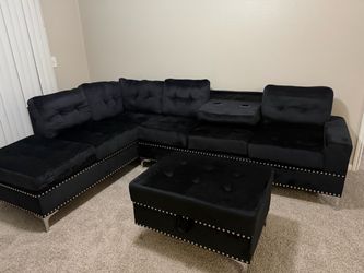 SECTIONAL BLACK 🧡👍🏻🥳🌺👍🏻😎