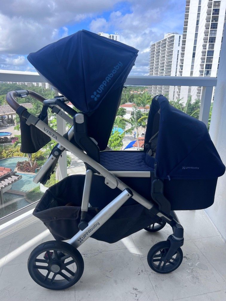 Uppababy V2 Double Stoller + Accessories
